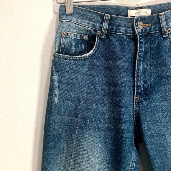 ANINE BING Medium Wash Straight Jeans - Picture 4 of 15